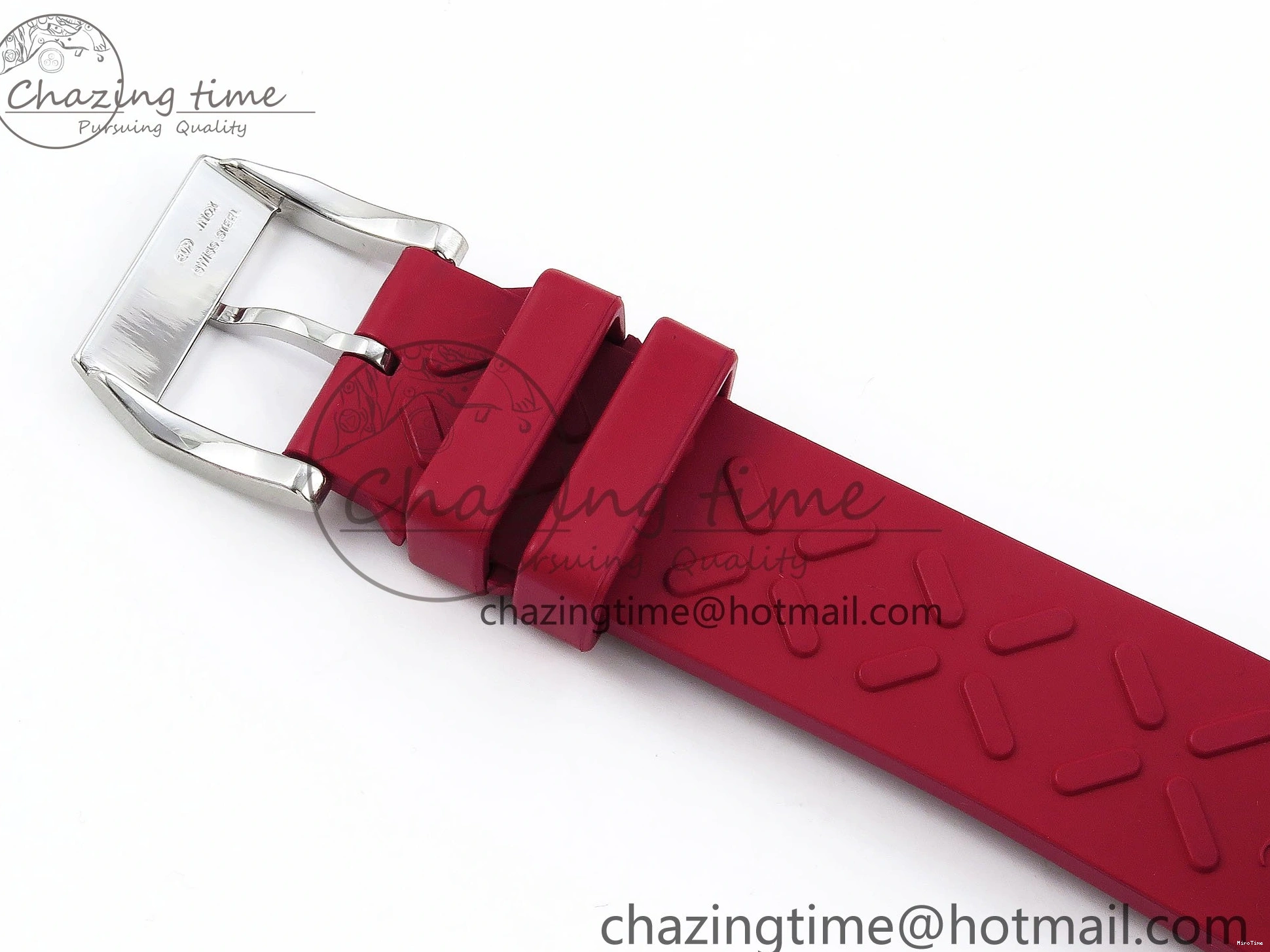 MIROTIME 0301 Reliable Portuguese Chrono IW3716 Z+F 1:1 Best Edition Red Dial on Red Rubber Strap A 7015